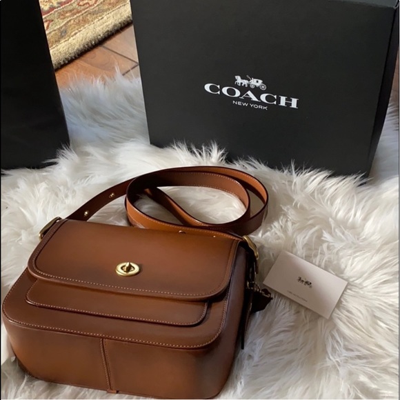 Brown Coach Shoulder Purse - Picture 8 of 11